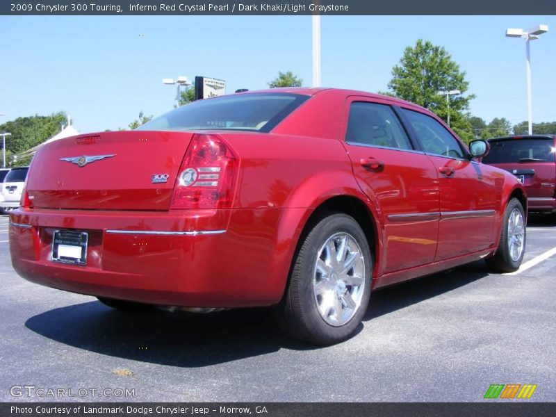 Inferno Red Crystal Pearl / Dark Khaki/Light Graystone 2009 Chrysler 300 Touring