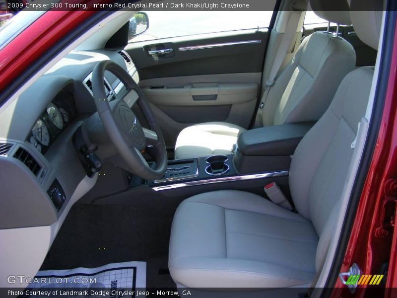 Inferno Red Crystal Pearl / Dark Khaki/Light Graystone 2009 Chrysler 300 Touring