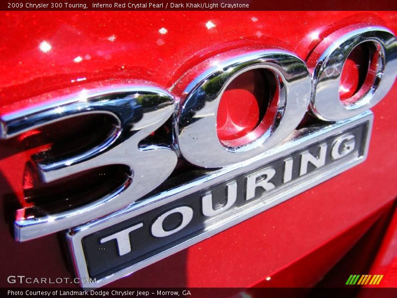 Inferno Red Crystal Pearl / Dark Khaki/Light Graystone 2009 Chrysler 300 Touring