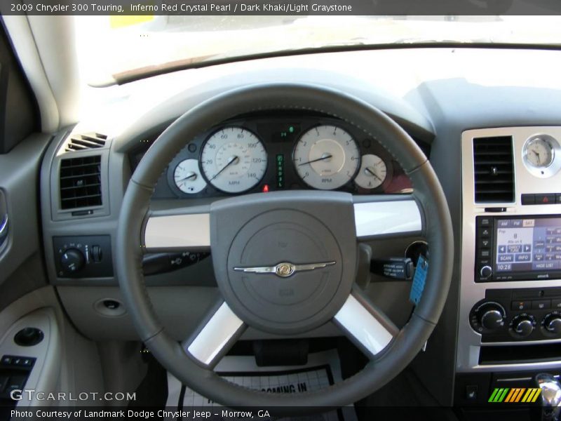 Inferno Red Crystal Pearl / Dark Khaki/Light Graystone 2009 Chrysler 300 Touring