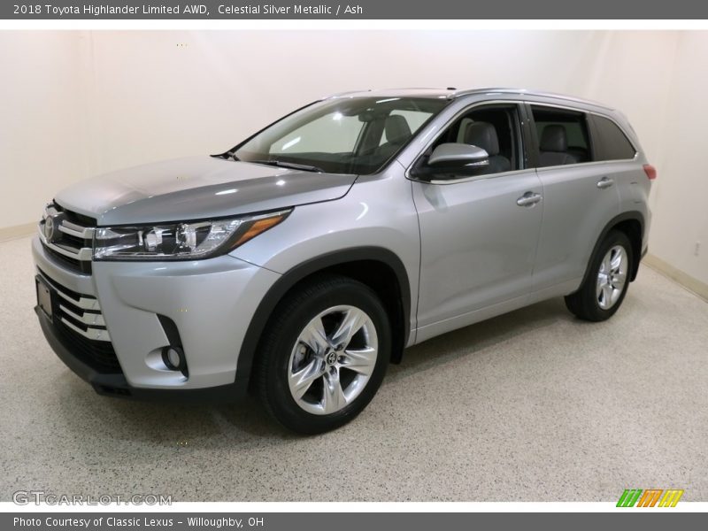 Celestial Silver Metallic / Ash 2018 Toyota Highlander Limited AWD