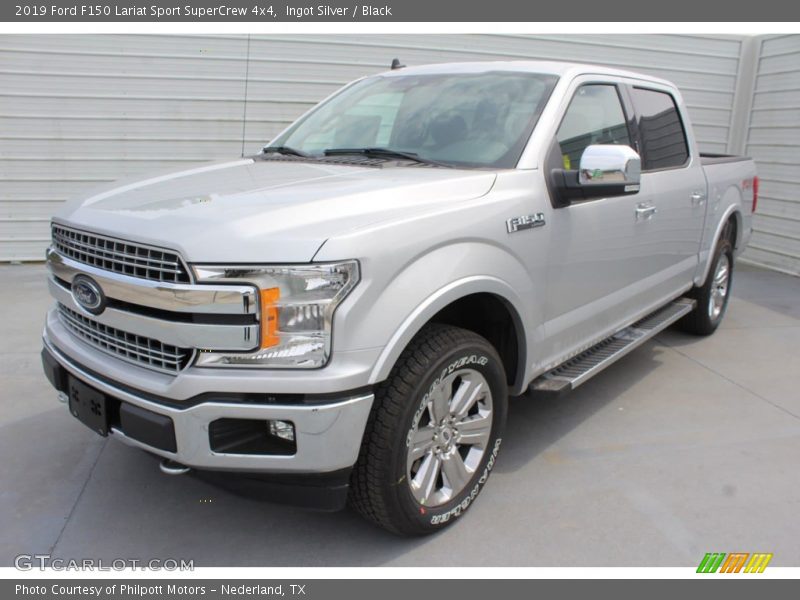 Ingot Silver / Black 2019 Ford F150 Lariat Sport SuperCrew 4x4