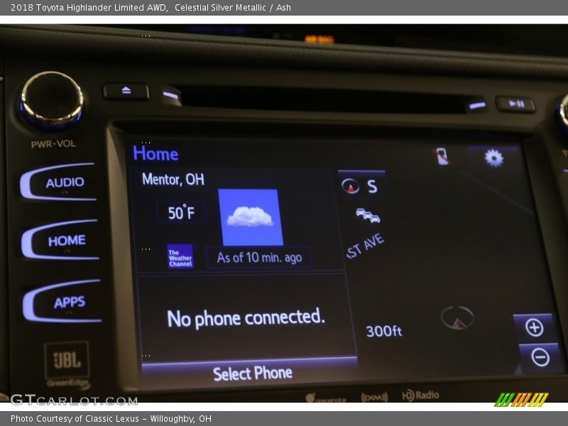 Celestial Silver Metallic / Ash 2018 Toyota Highlander Limited AWD