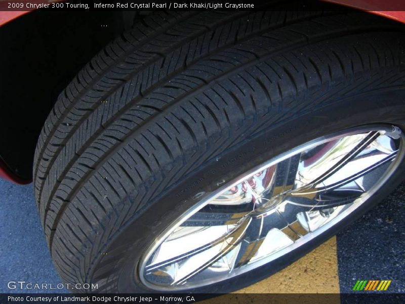 Inferno Red Crystal Pearl / Dark Khaki/Light Graystone 2009 Chrysler 300 Touring