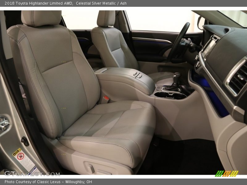 Celestial Silver Metallic / Ash 2018 Toyota Highlander Limited AWD