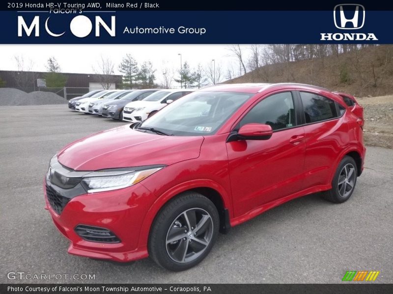 Milano Red / Black 2019 Honda HR-V Touring AWD