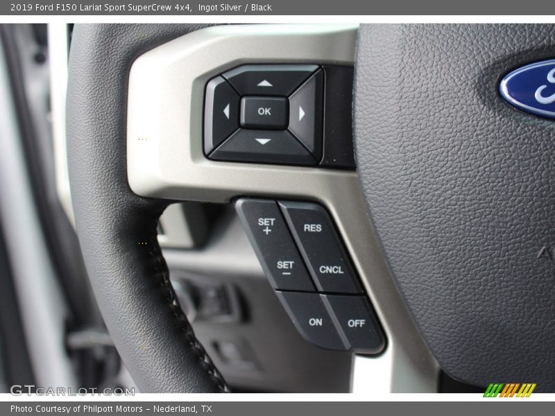 Ingot Silver / Black 2019 Ford F150 Lariat Sport SuperCrew 4x4