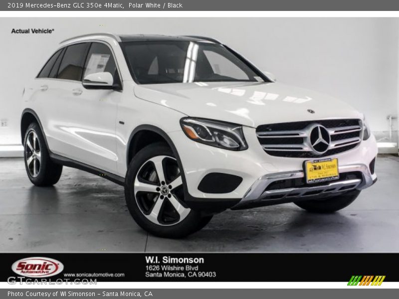 Polar White / Black 2019 Mercedes-Benz GLC 350e 4Matic