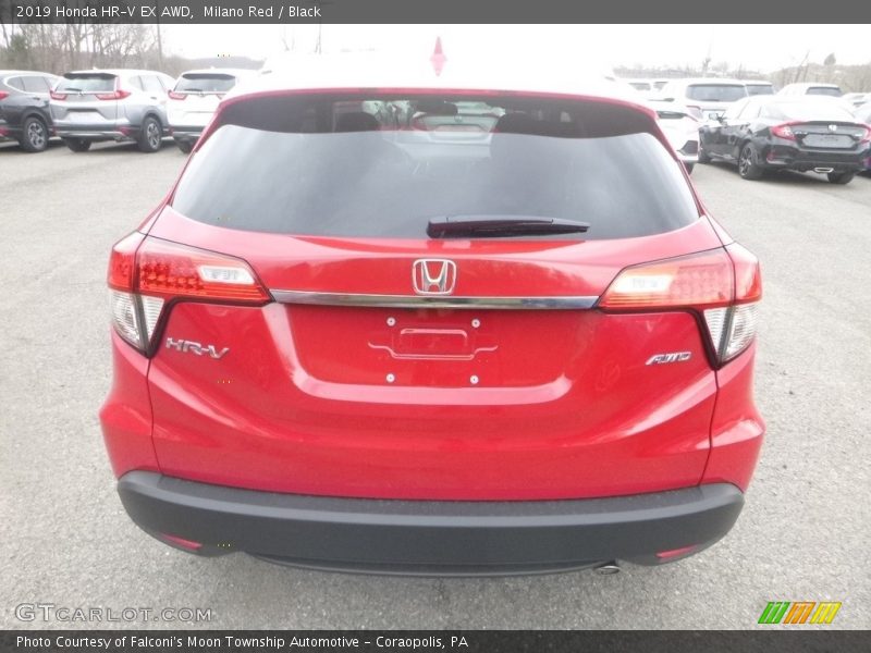 Milano Red / Black 2019 Honda HR-V EX AWD
