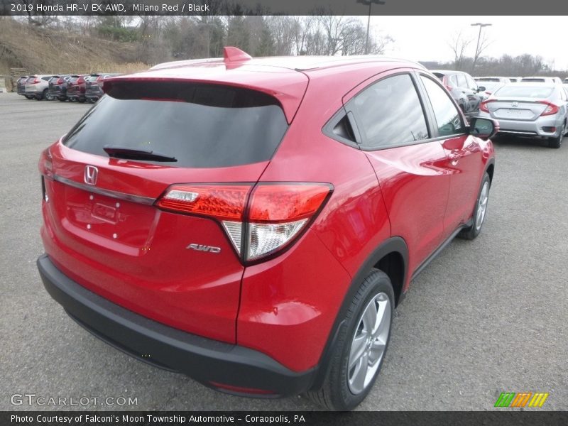 Milano Red / Black 2019 Honda HR-V EX AWD