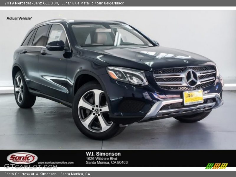 Lunar Blue Metallic / Silk Beige/Black 2019 Mercedes-Benz GLC 300