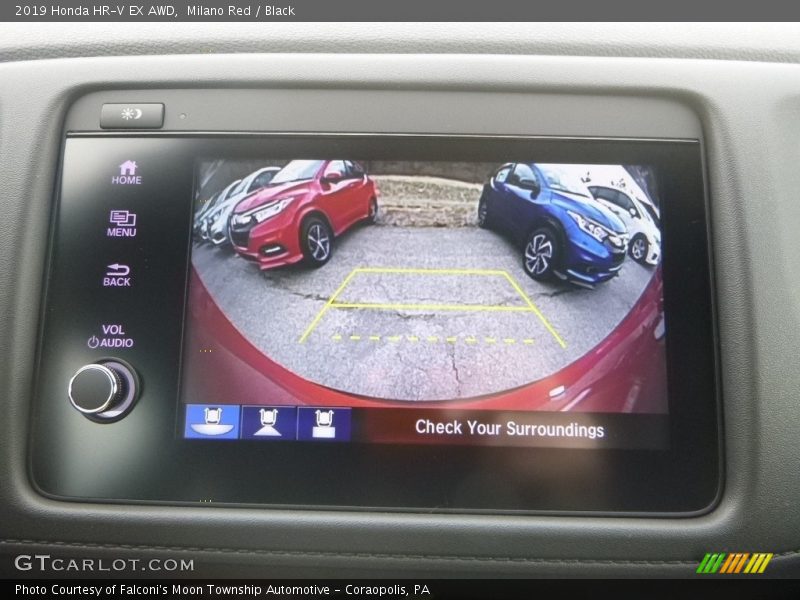 Milano Red / Black 2019 Honda HR-V EX AWD