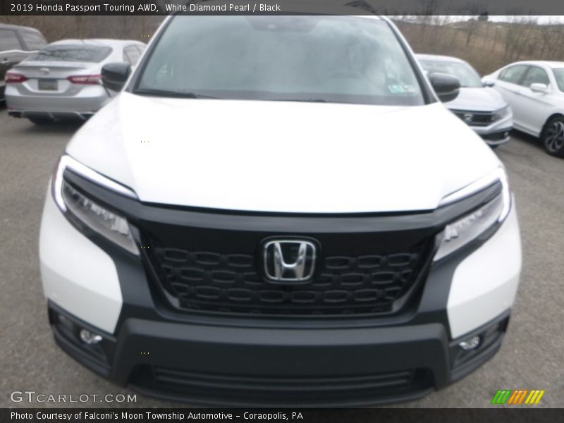 White Diamond Pearl / Black 2019 Honda Passport Touring AWD