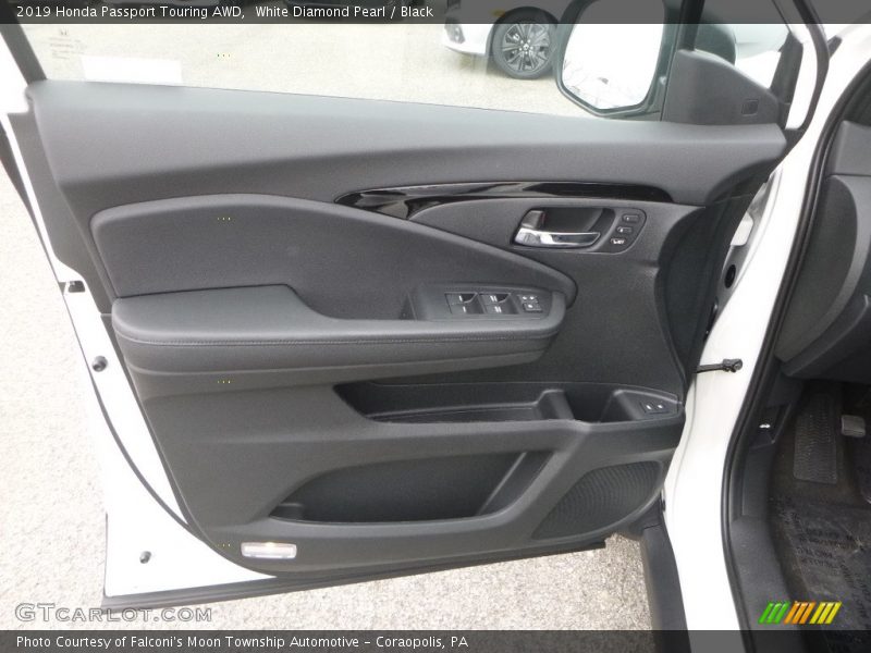 White Diamond Pearl / Black 2019 Honda Passport Touring AWD