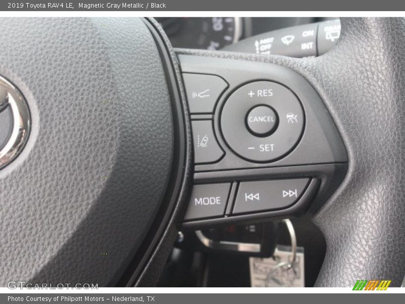 Magnetic Gray Metallic / Black 2019 Toyota RAV4 LE