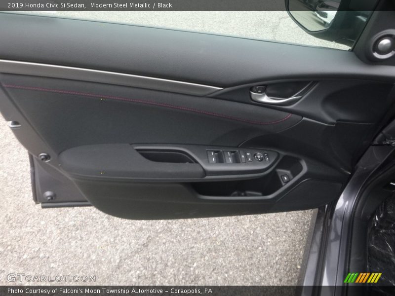 Modern Steel Metallic / Black 2019 Honda Civic Si Sedan