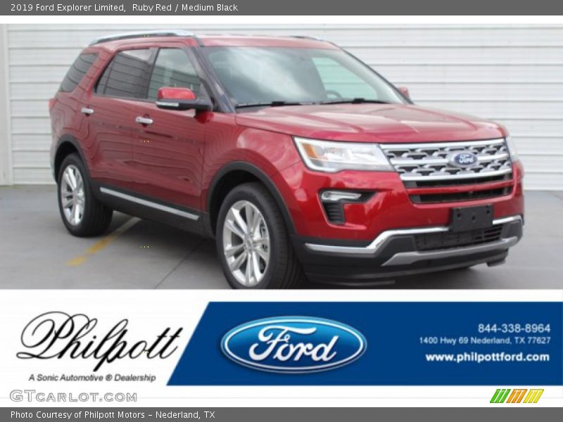 Ruby Red / Medium Black 2019 Ford Explorer Limited