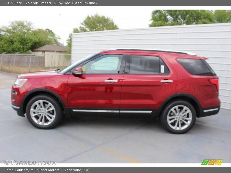 Ruby Red / Medium Black 2019 Ford Explorer Limited
