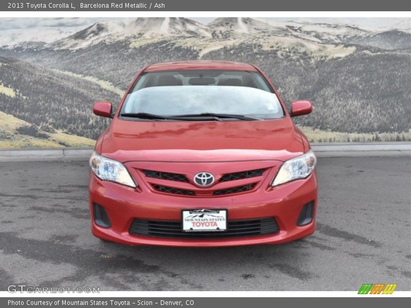 Barcelona Red Metallic / Ash 2013 Toyota Corolla L