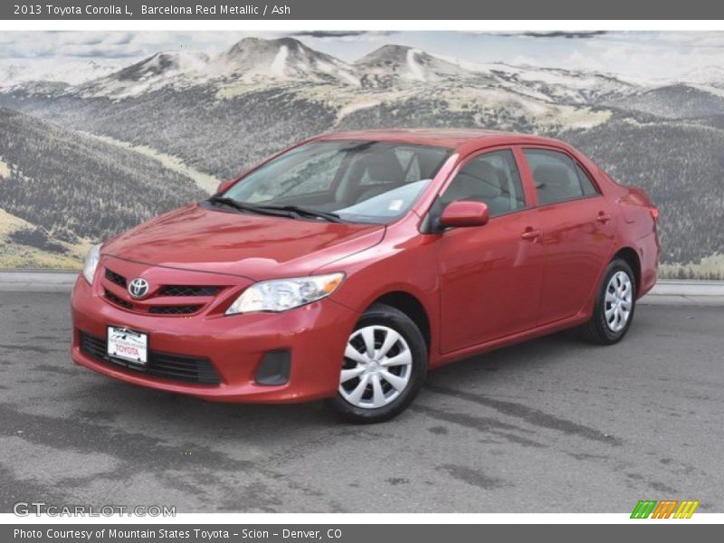 Barcelona Red Metallic / Ash 2013 Toyota Corolla L