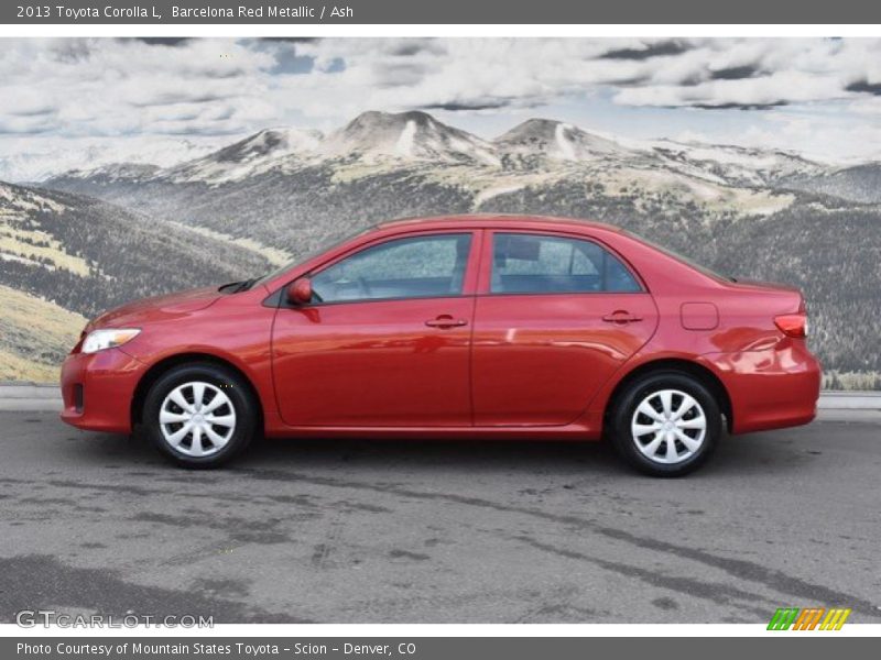 Barcelona Red Metallic / Ash 2013 Toyota Corolla L