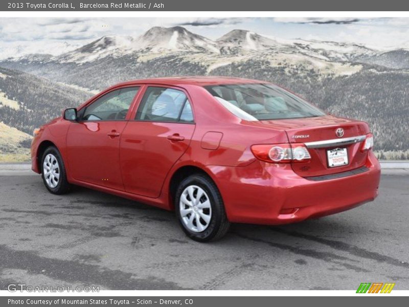 Barcelona Red Metallic / Ash 2013 Toyota Corolla L