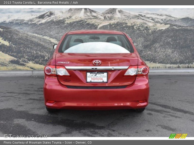 Barcelona Red Metallic / Ash 2013 Toyota Corolla L