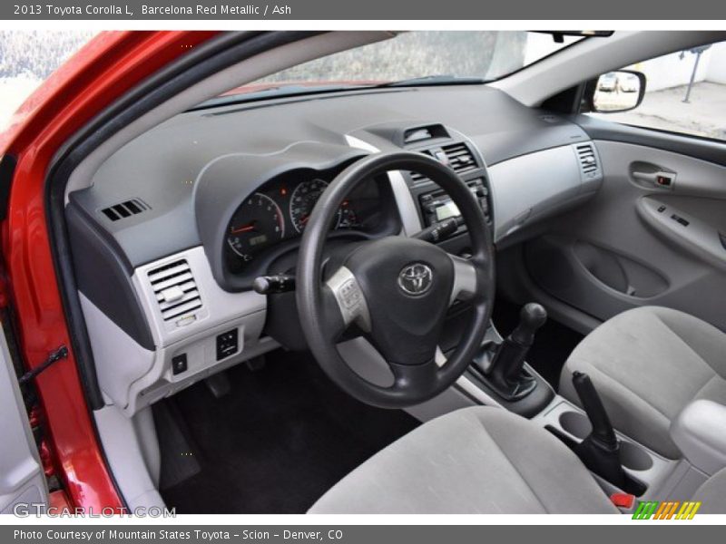 Barcelona Red Metallic / Ash 2013 Toyota Corolla L