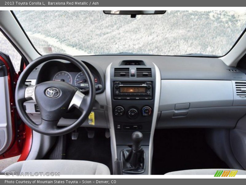 Barcelona Red Metallic / Ash 2013 Toyota Corolla L