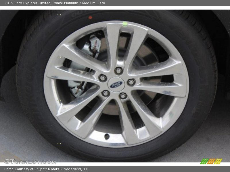 White Platinum / Medium Black 2019 Ford Explorer Limited