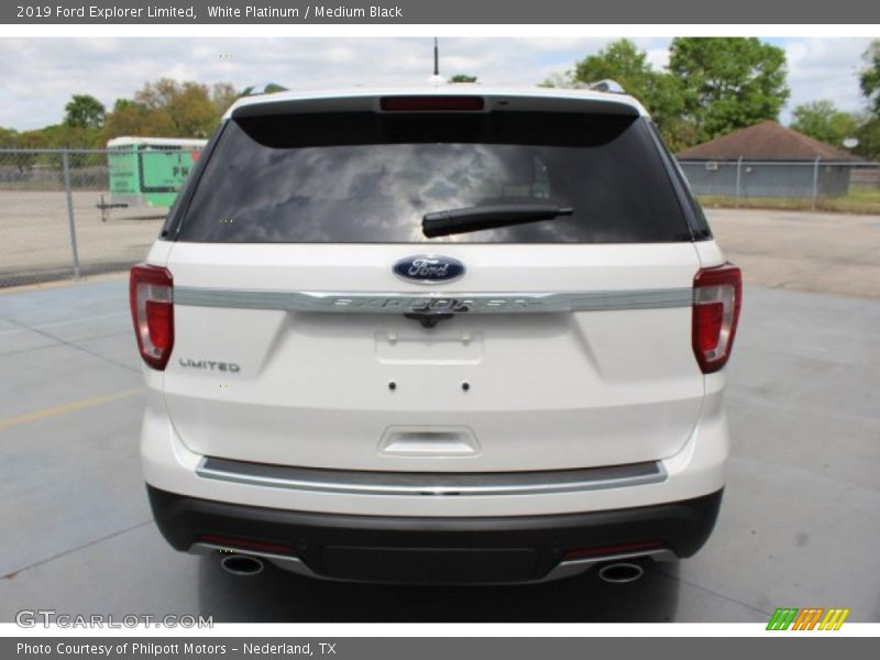 White Platinum / Medium Black 2019 Ford Explorer Limited