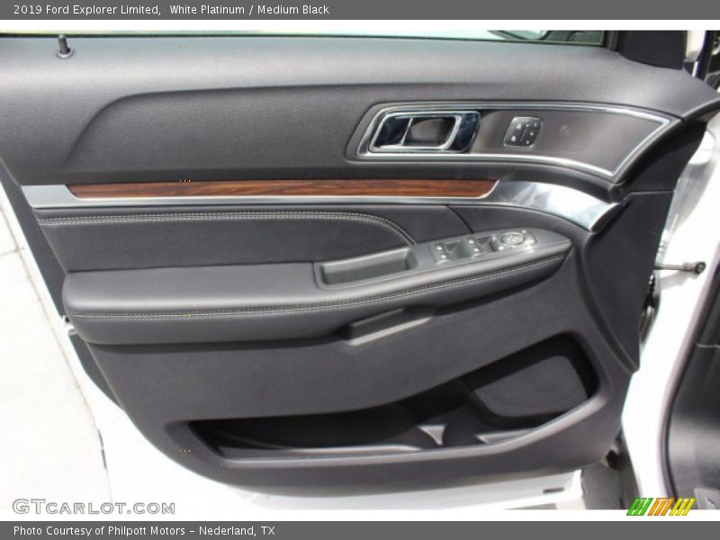 White Platinum / Medium Black 2019 Ford Explorer Limited