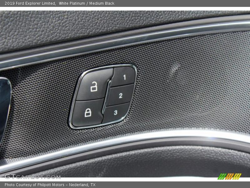 White Platinum / Medium Black 2019 Ford Explorer Limited