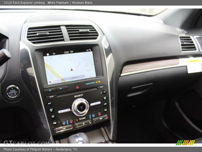 White Platinum / Medium Black 2019 Ford Explorer Limited