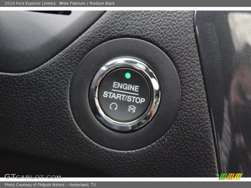 White Platinum / Medium Black 2019 Ford Explorer Limited