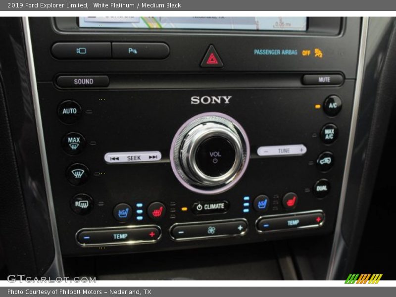 White Platinum / Medium Black 2019 Ford Explorer Limited