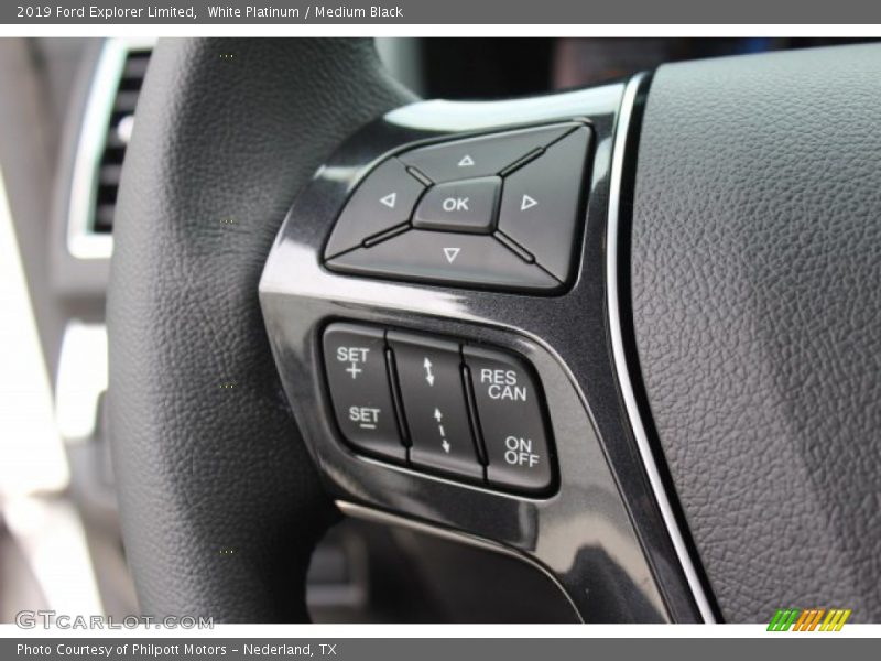White Platinum / Medium Black 2019 Ford Explorer Limited