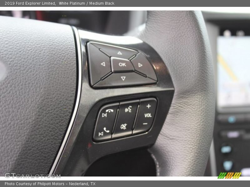 White Platinum / Medium Black 2019 Ford Explorer Limited