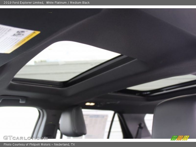 White Platinum / Medium Black 2019 Ford Explorer Limited