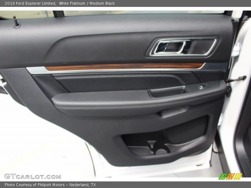 White Platinum / Medium Black 2019 Ford Explorer Limited