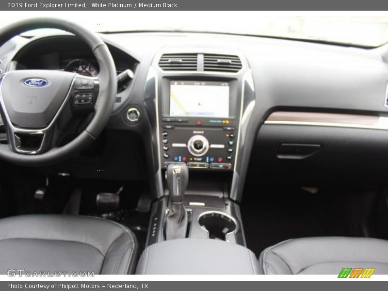 White Platinum / Medium Black 2019 Ford Explorer Limited