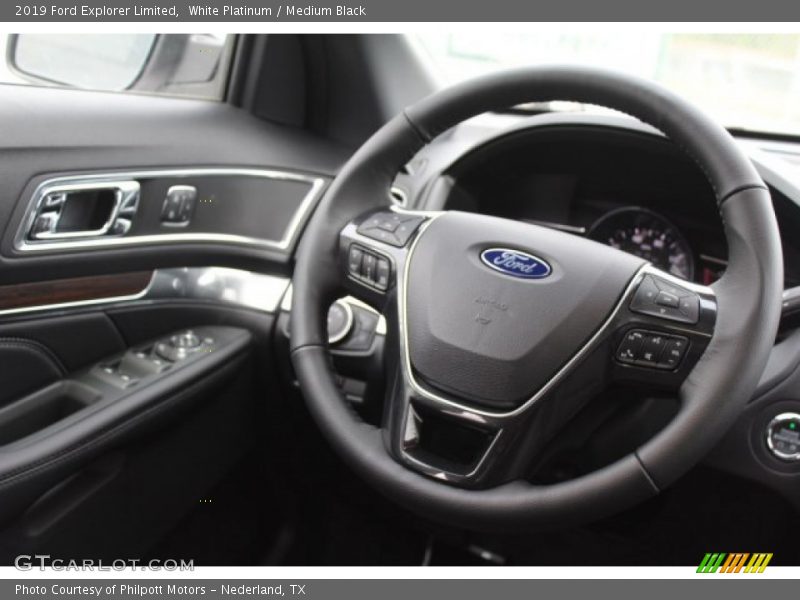 White Platinum / Medium Black 2019 Ford Explorer Limited