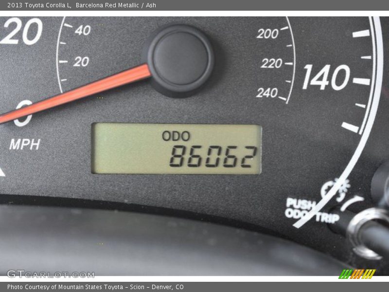 Barcelona Red Metallic / Ash 2013 Toyota Corolla L