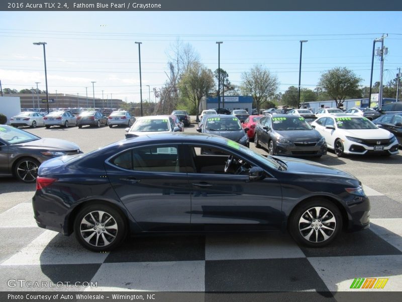 Fathom Blue Pearl / Graystone 2016 Acura TLX 2.4