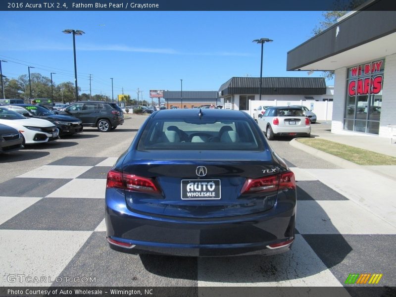 Fathom Blue Pearl / Graystone 2016 Acura TLX 2.4