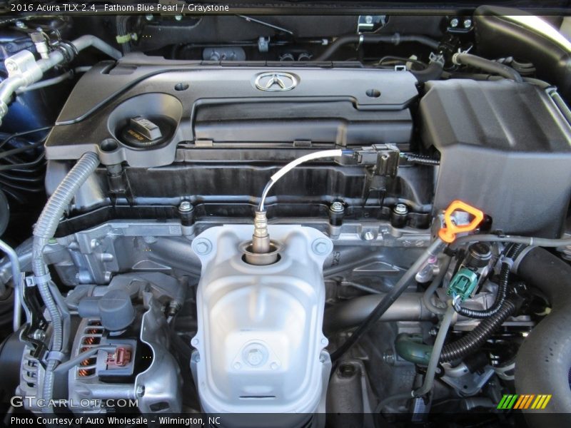 Fathom Blue Pearl / Graystone 2016 Acura TLX 2.4