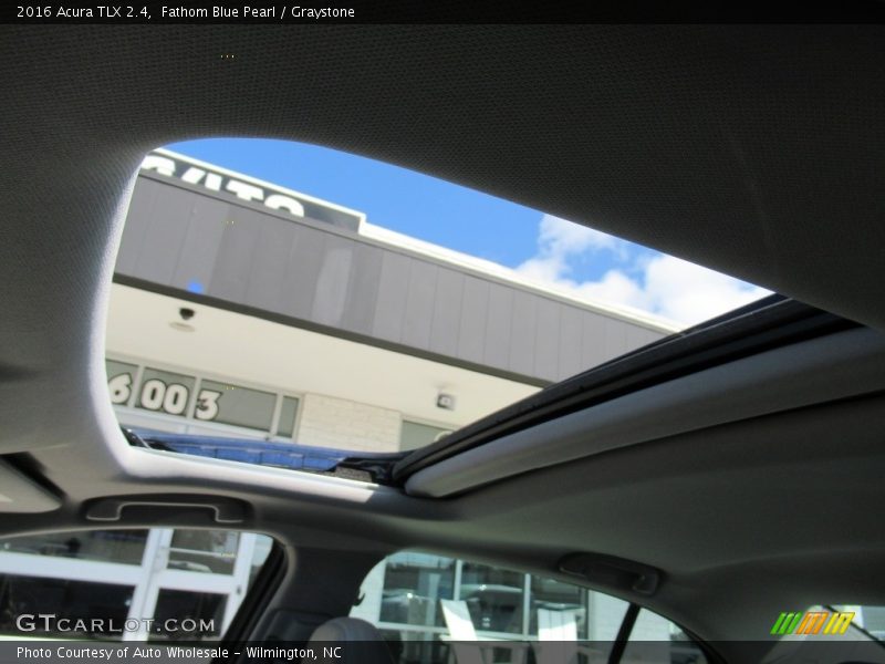 Fathom Blue Pearl / Graystone 2016 Acura TLX 2.4