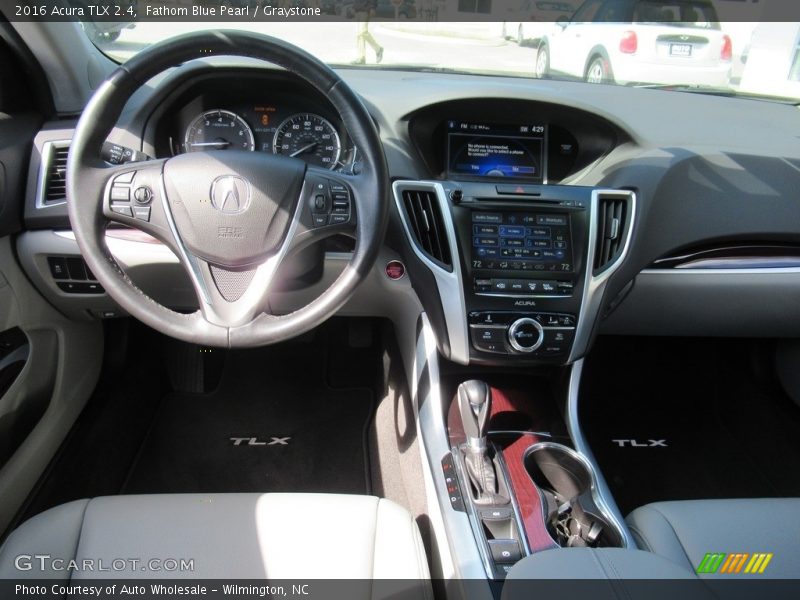 Fathom Blue Pearl / Graystone 2016 Acura TLX 2.4