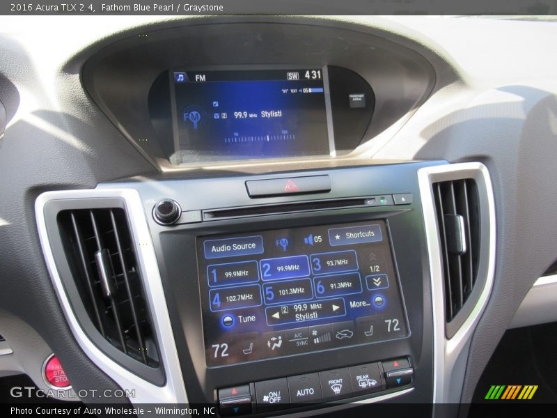 Fathom Blue Pearl / Graystone 2016 Acura TLX 2.4