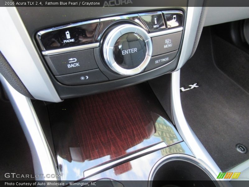 Fathom Blue Pearl / Graystone 2016 Acura TLX 2.4